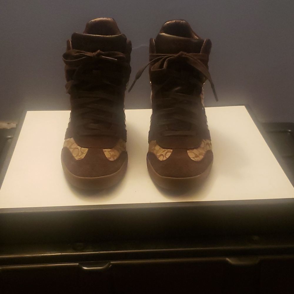 Coach wedge sneakers